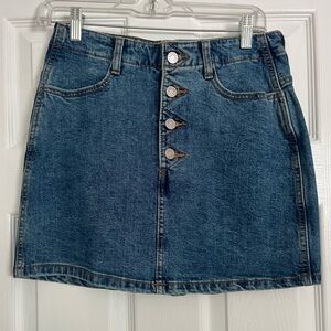 Jean skirt with buttons from Garage